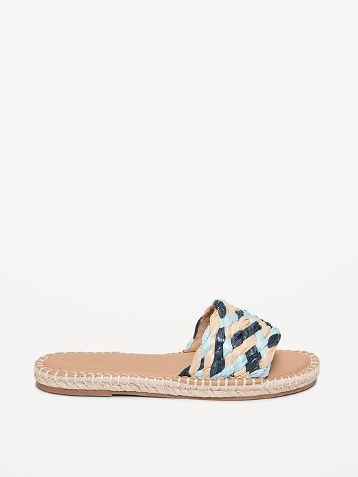 Raffia Espadrille Slide Sandal Product Image