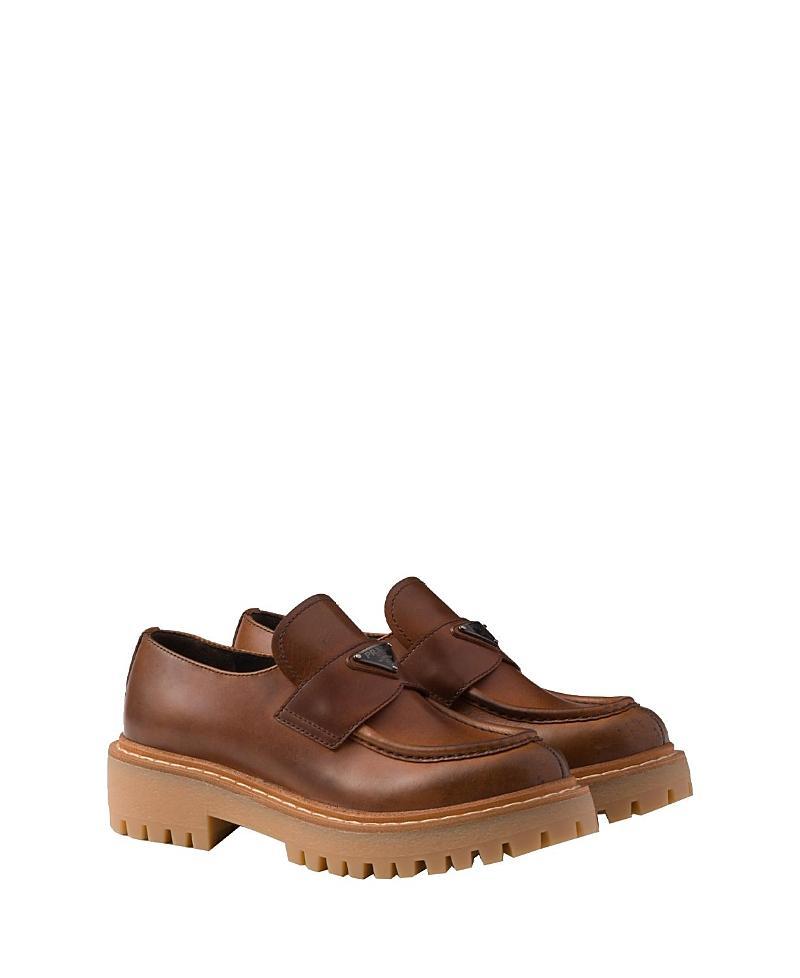 Womens Leather Loafers Product Image