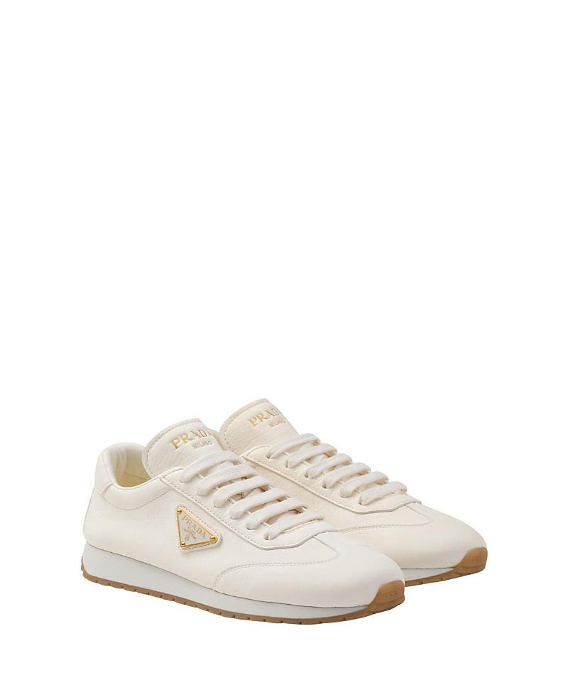Prada Womens Leather Sneakers Product Image