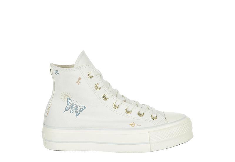 Womens Converse Chuck Taylor All Star Lift Hi Sneaker - Egret / Cherries Product Image