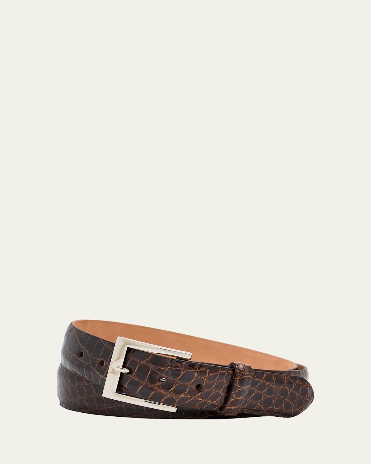 Mens Glazed Alligator Belt Product Image