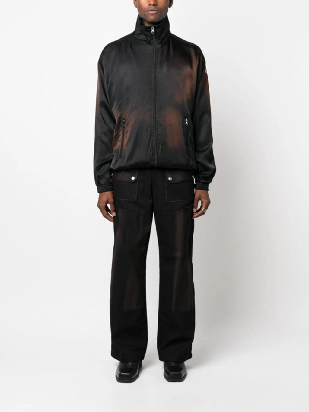 High-neck Bomber-jacket In Black Product Image