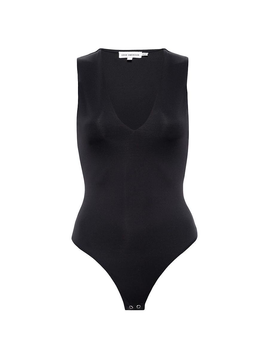 Womens Scuba Deep V Tank Bodysuit | | Good American by Khlo Kardashian Product Image