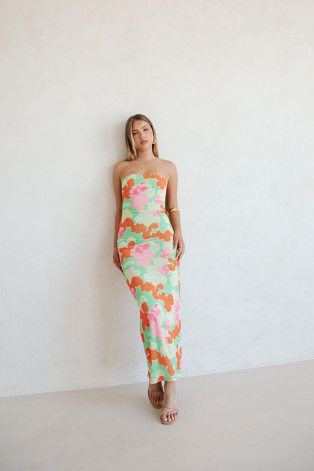 Backless Suki Dress - Misty Floral Product Image