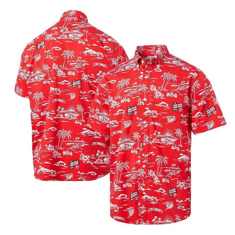 Mens Reyn Spooner Red Cincinnati Reds Cooperstown Collection Kekai Button-Down Shirt Product Image