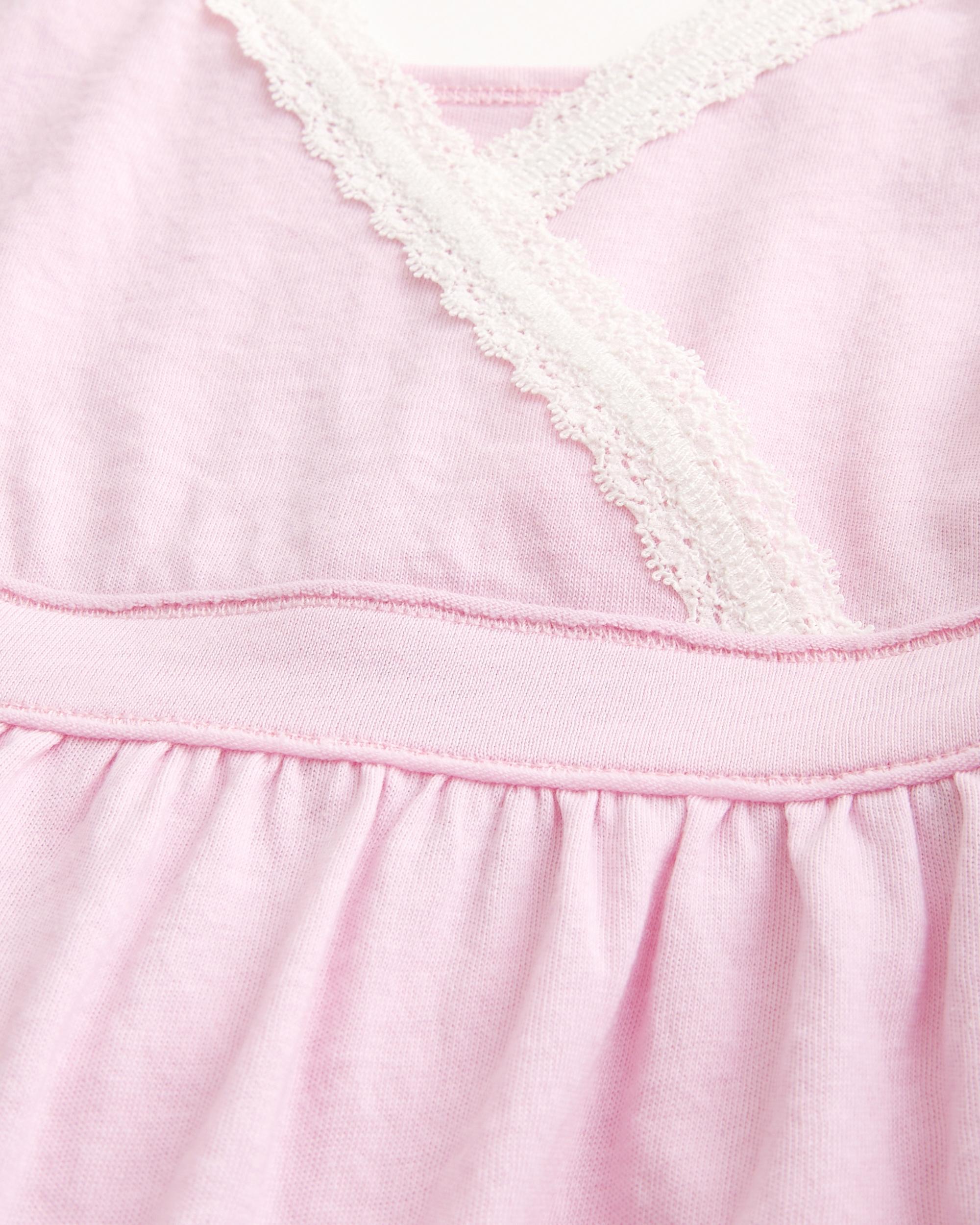 Lace Trim Babydoll Top Product Image
