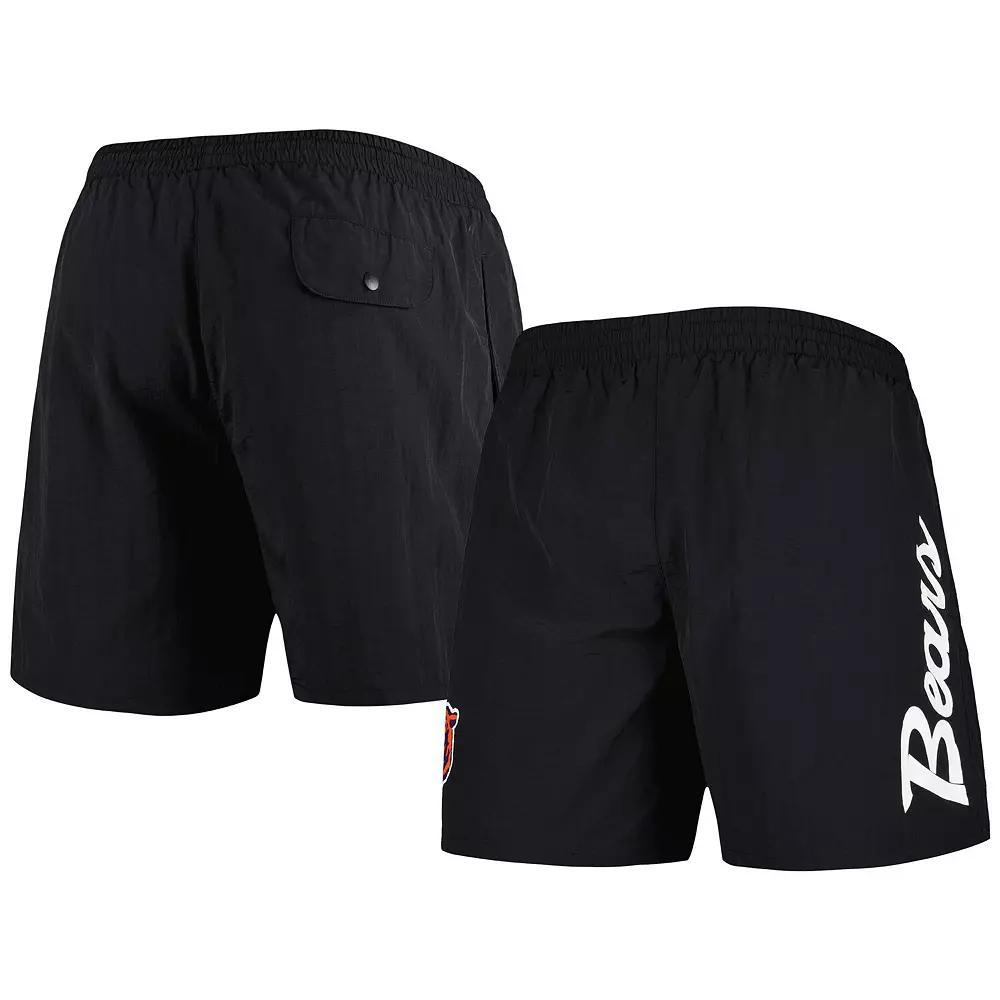 Men's Mitchell & Ness Black Chicago Bears Team Essentials Nylon Shorts,  Product Image