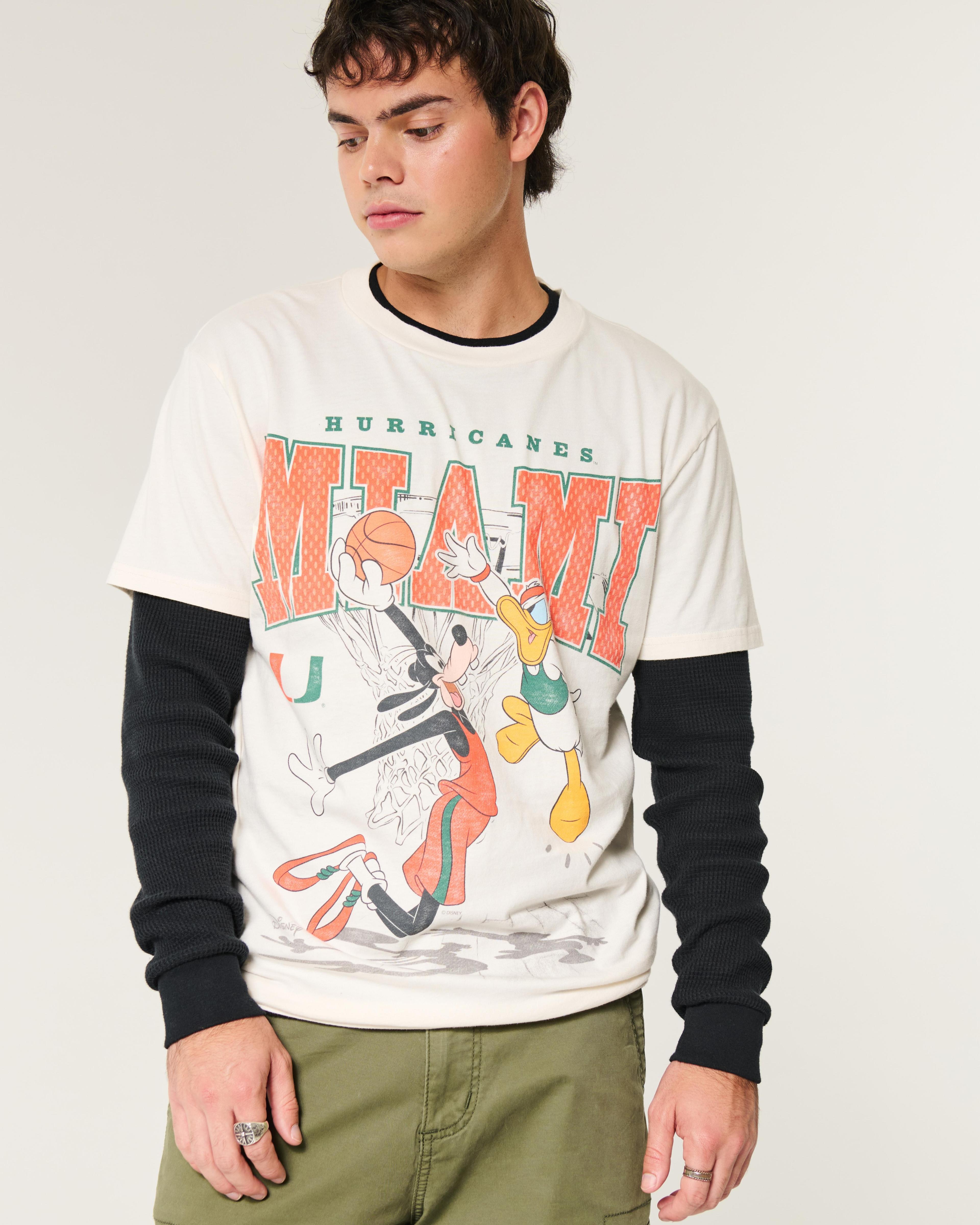 Relaxed Disney Miami Hurricanes Graphic Tee Product Image