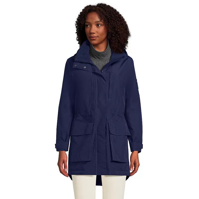 Women's Lands' End Squall Waterproof Insulated Winter Parka, Size: Medium, Deep  Blue Product Image