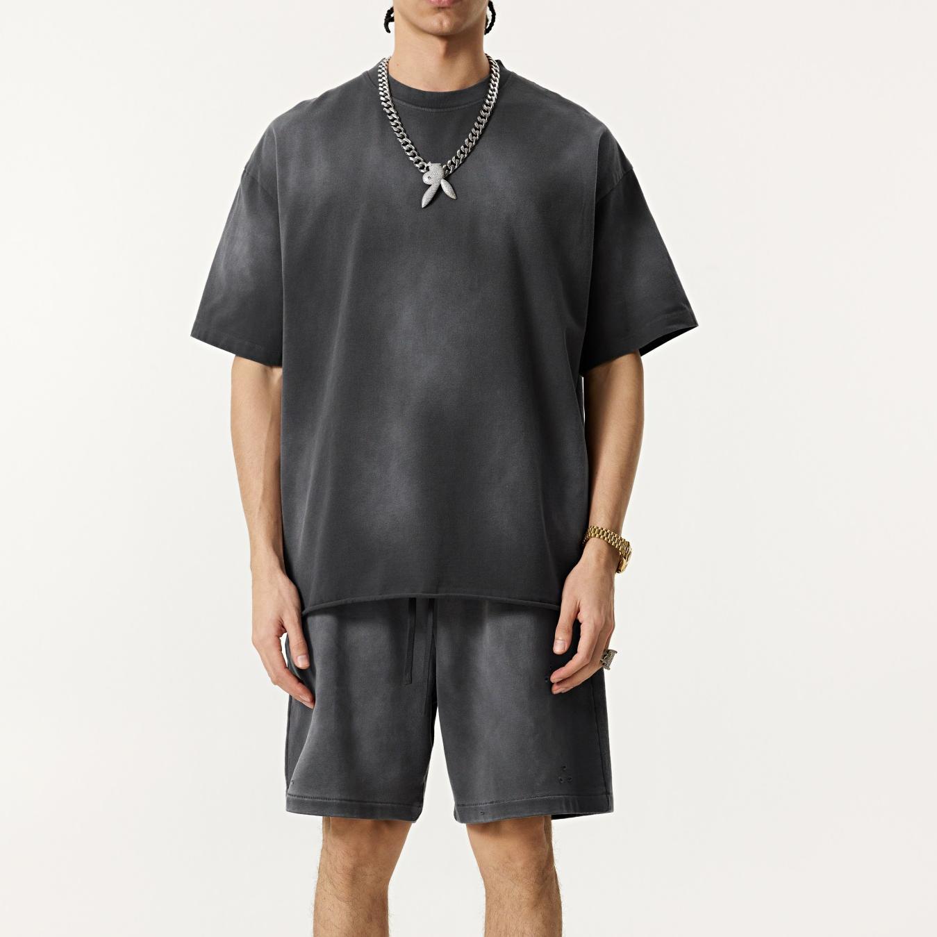 Mens Cotton-Linen Johnny Collar Polo Shirt Product Image