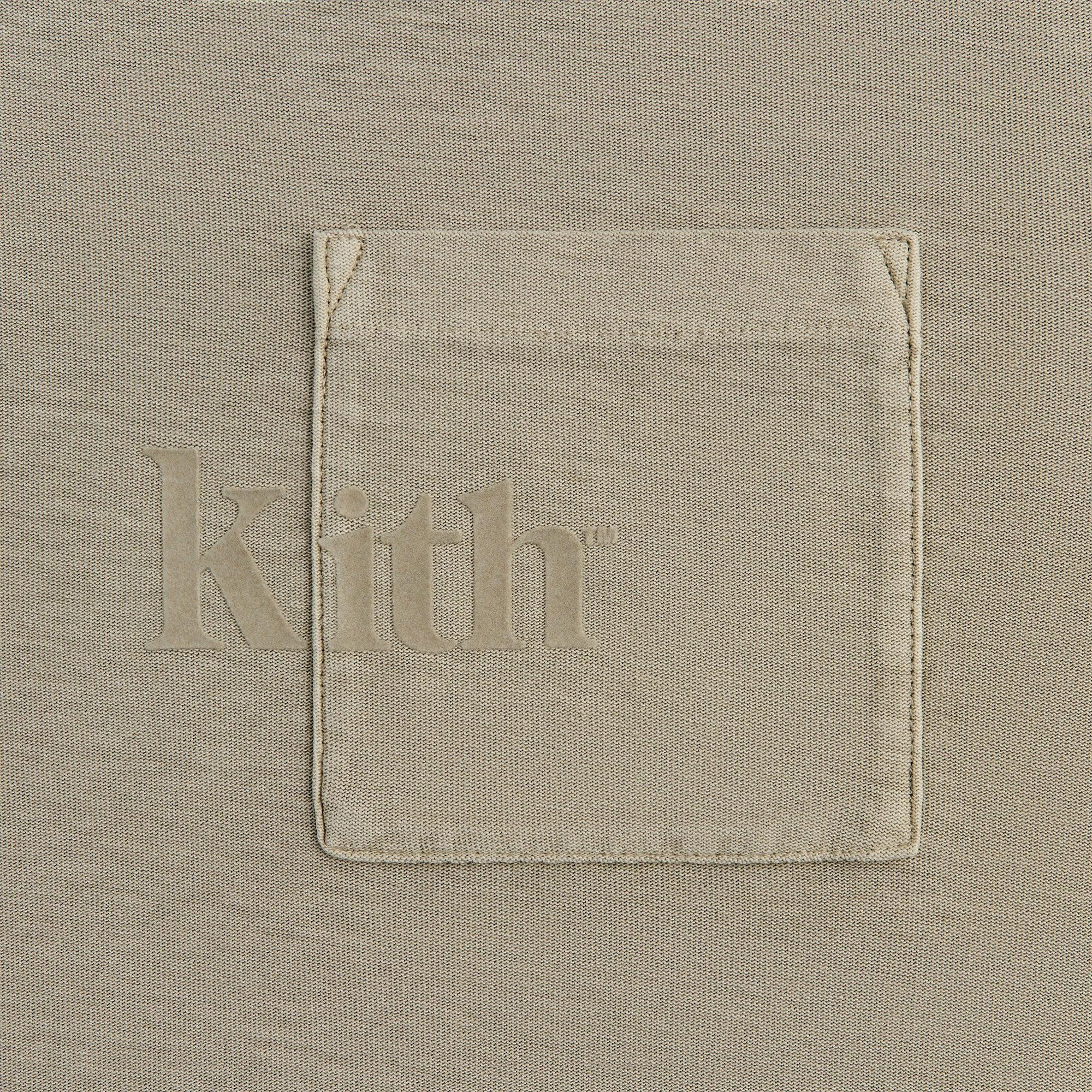 Kith Long Sleeve Quinn Tee - Plaster Male Product Image