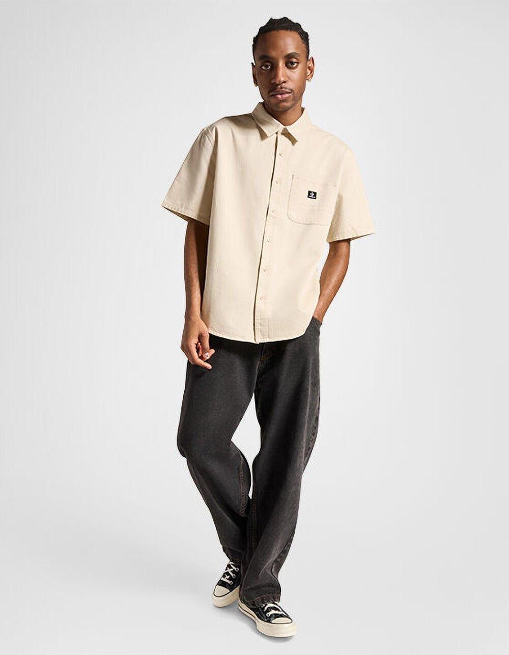 CONVERSE Woven Mens Button Up Shirt Product Image