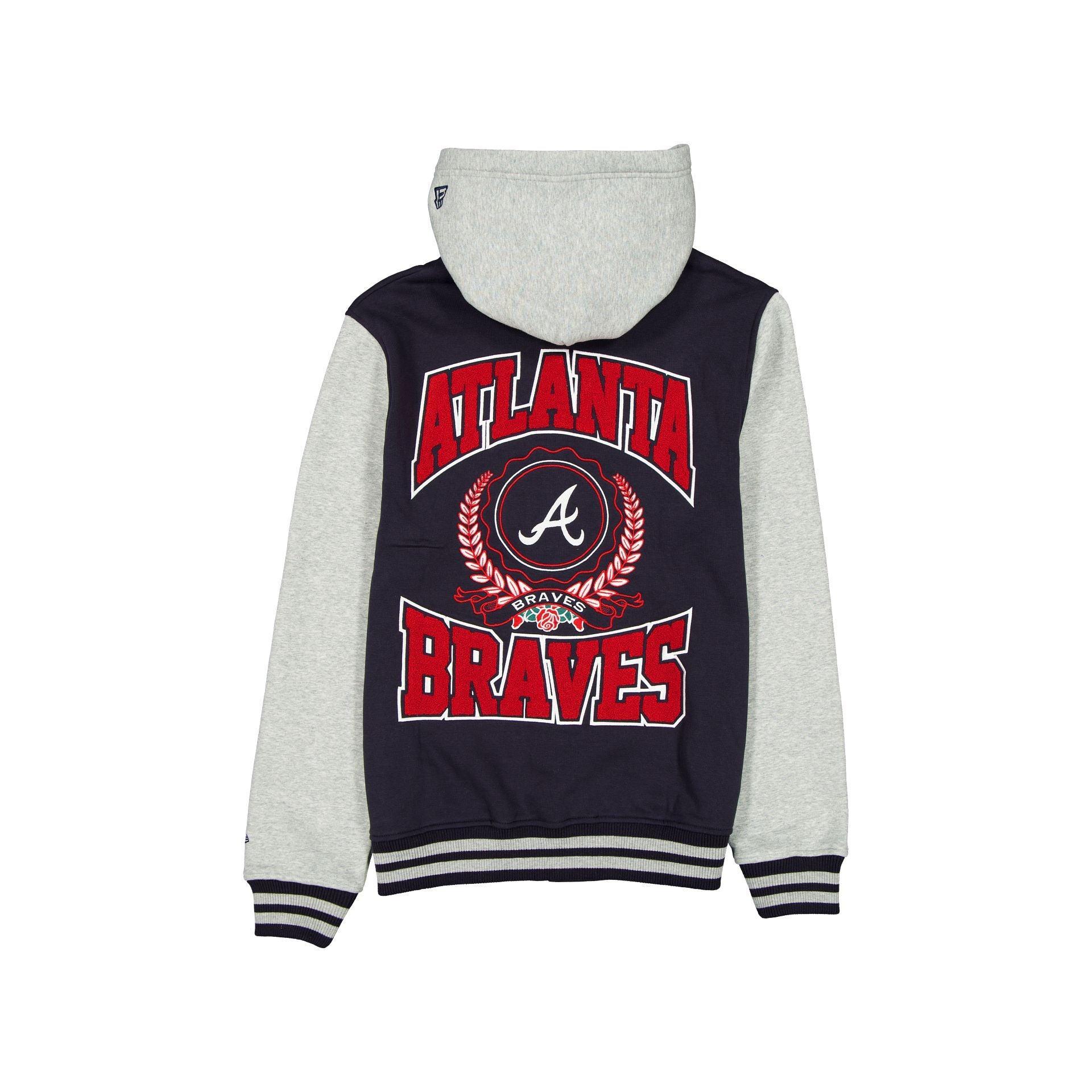 Atlanta Braves Throwback Prep Jacket Male Product Image