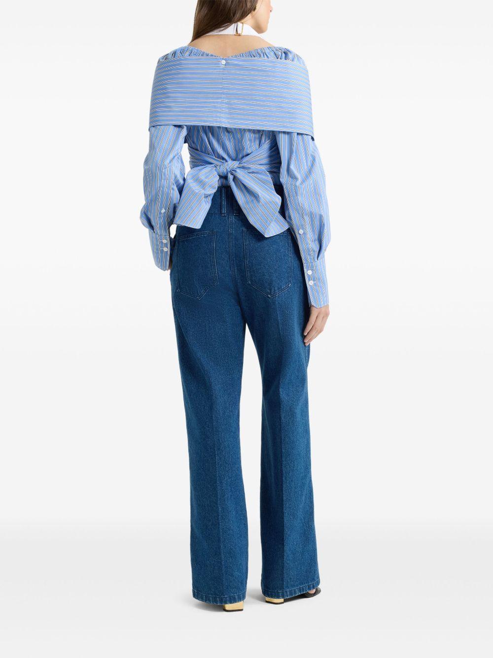 wrap poplin blouse  Product Image