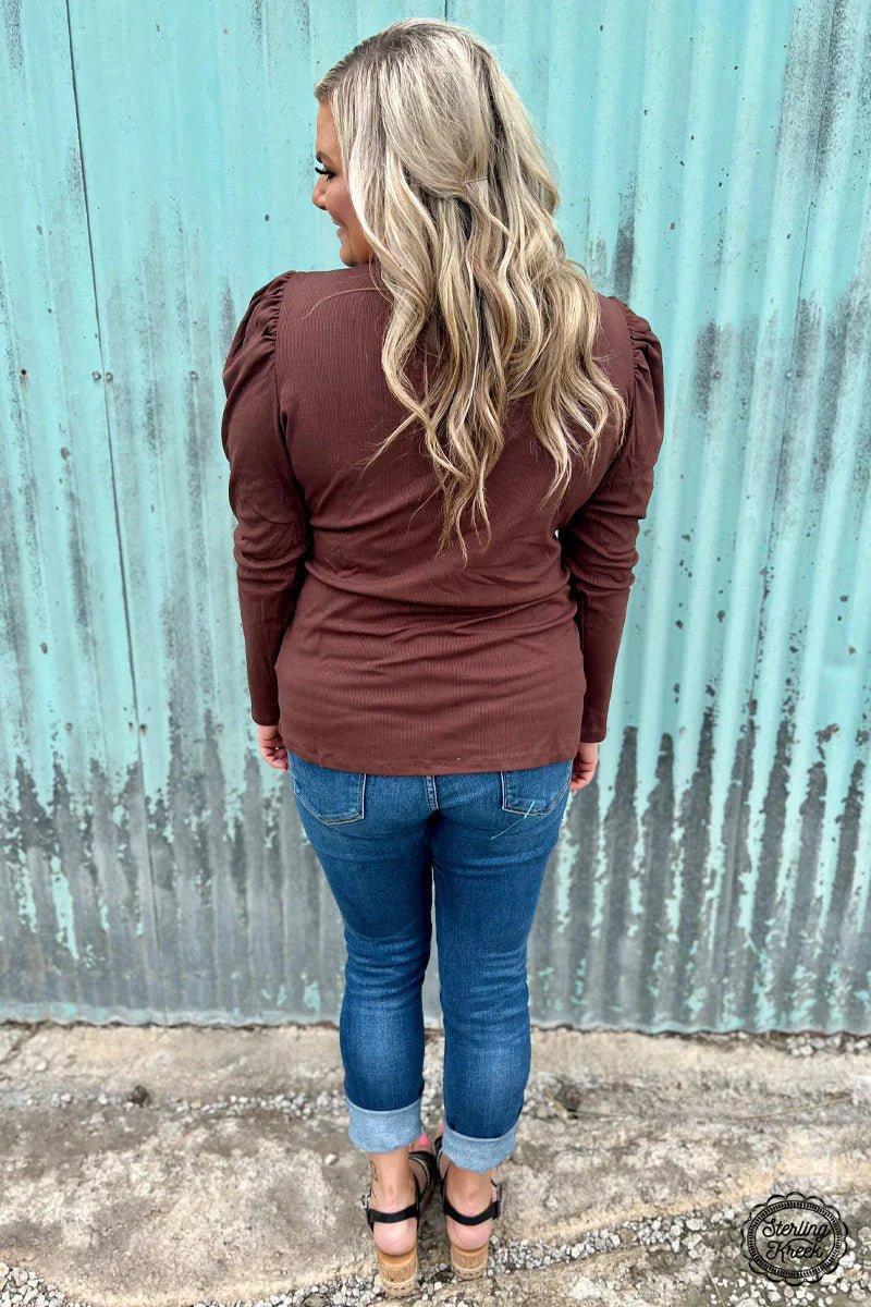 Plus Something Classy Brown Top Product Image