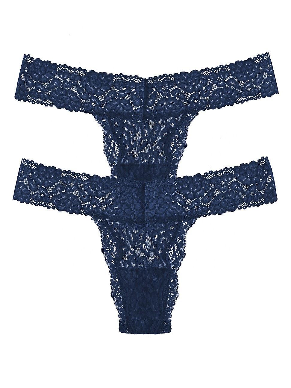 Womens Stretch Lace Thong Set Product Image