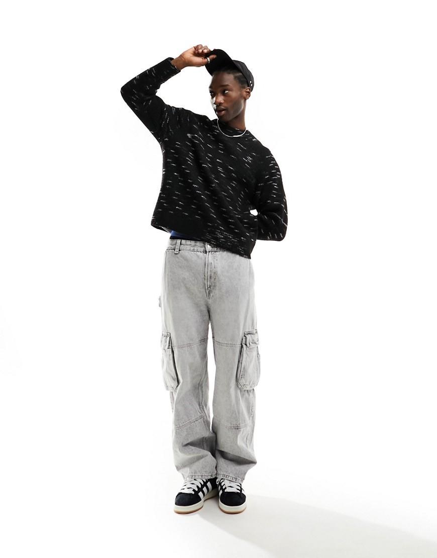 Weekday Norman relaxed space-dye sweater Product Image