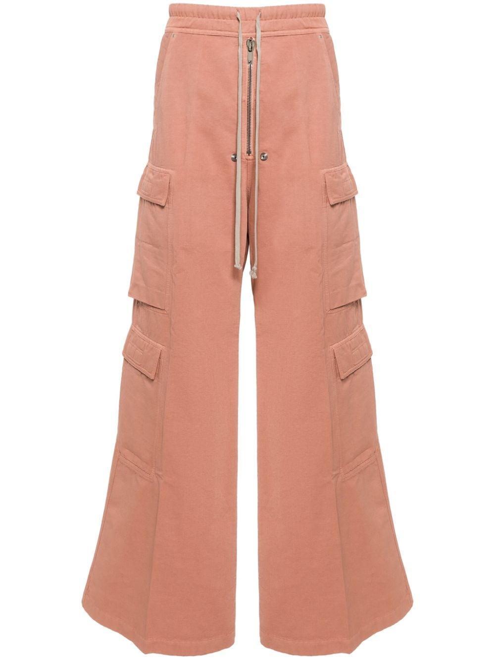 RICK OWENS DRKSHDW Pink Jumbo Bela Cargo Pants Product Image