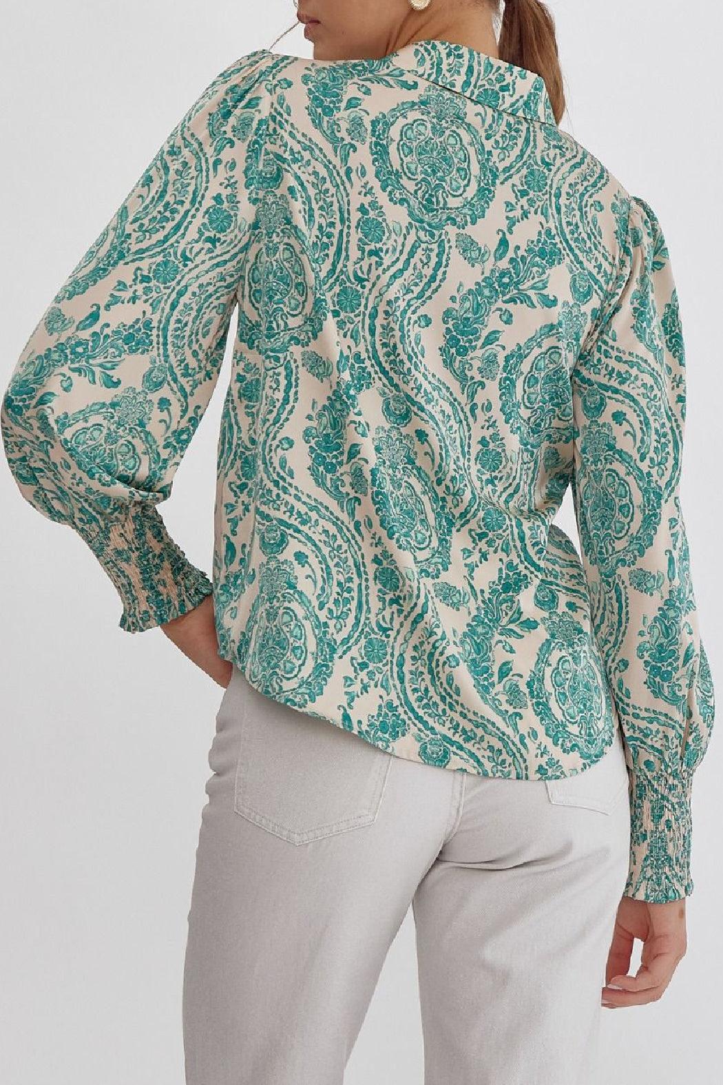 Paisley Button Up Product Image