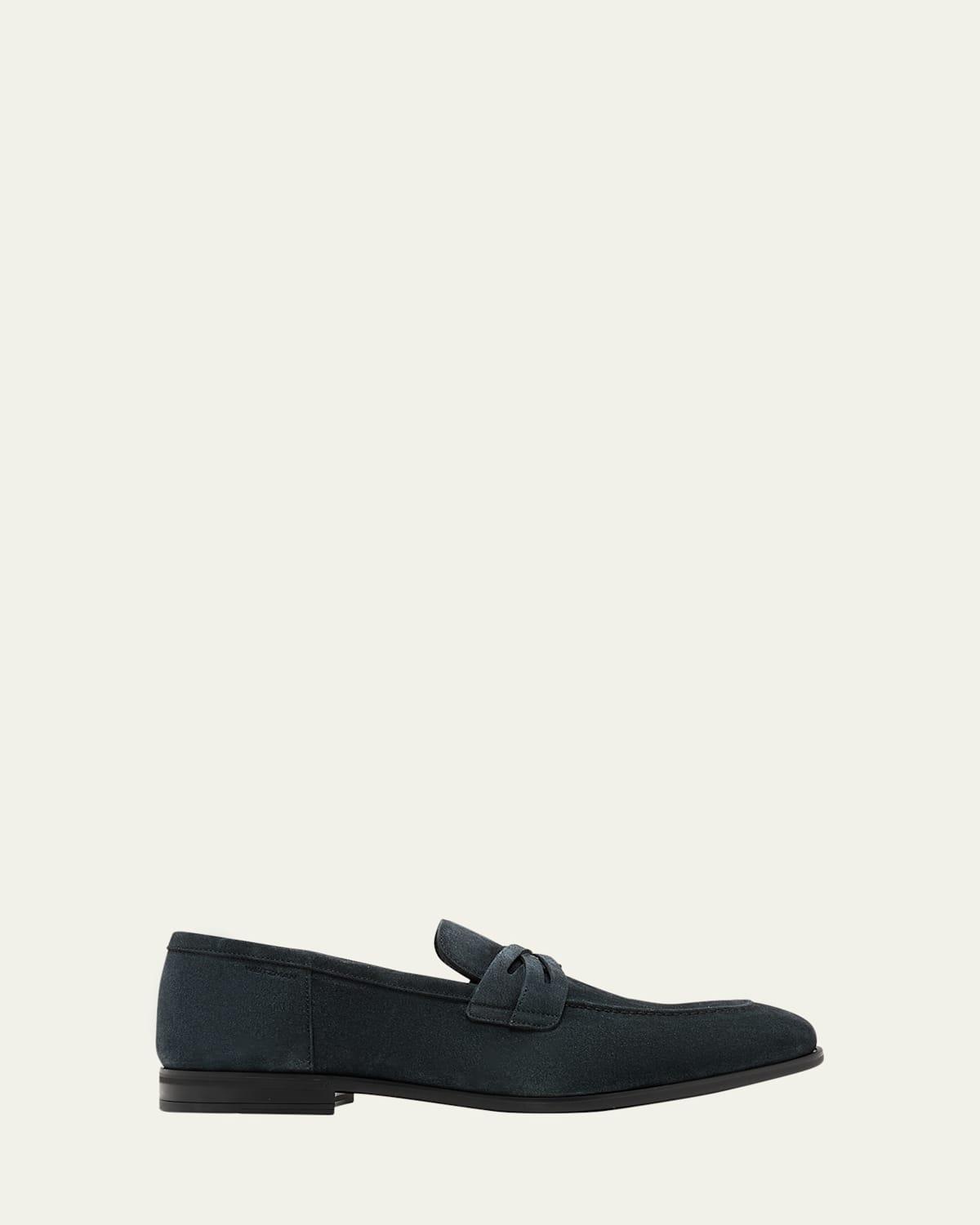 Mens Pembrey Bookbinder Fume Penny Loafers Product Image