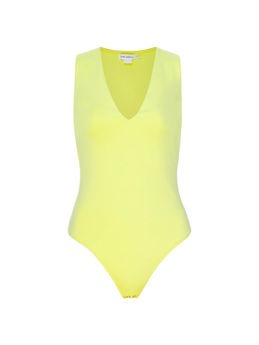 Womens Scuba Deep V-Tank Bodysuit Product Image