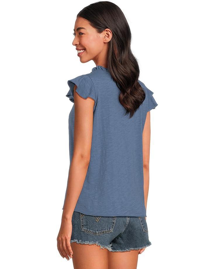 Flutter Sleeve Tie Front Top Product Image