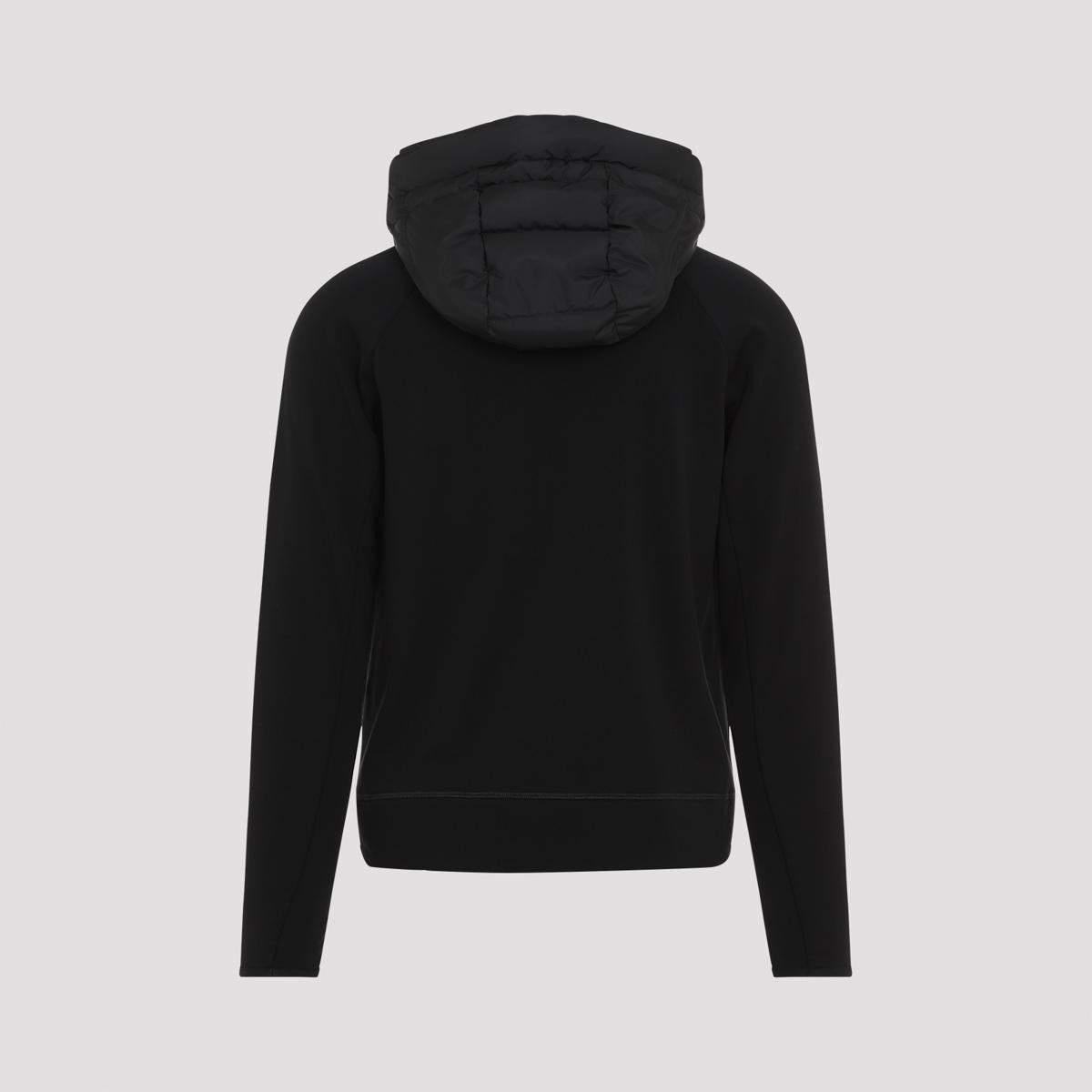 MONCLER Logo Sweatshirt Jacket In Black Product Image