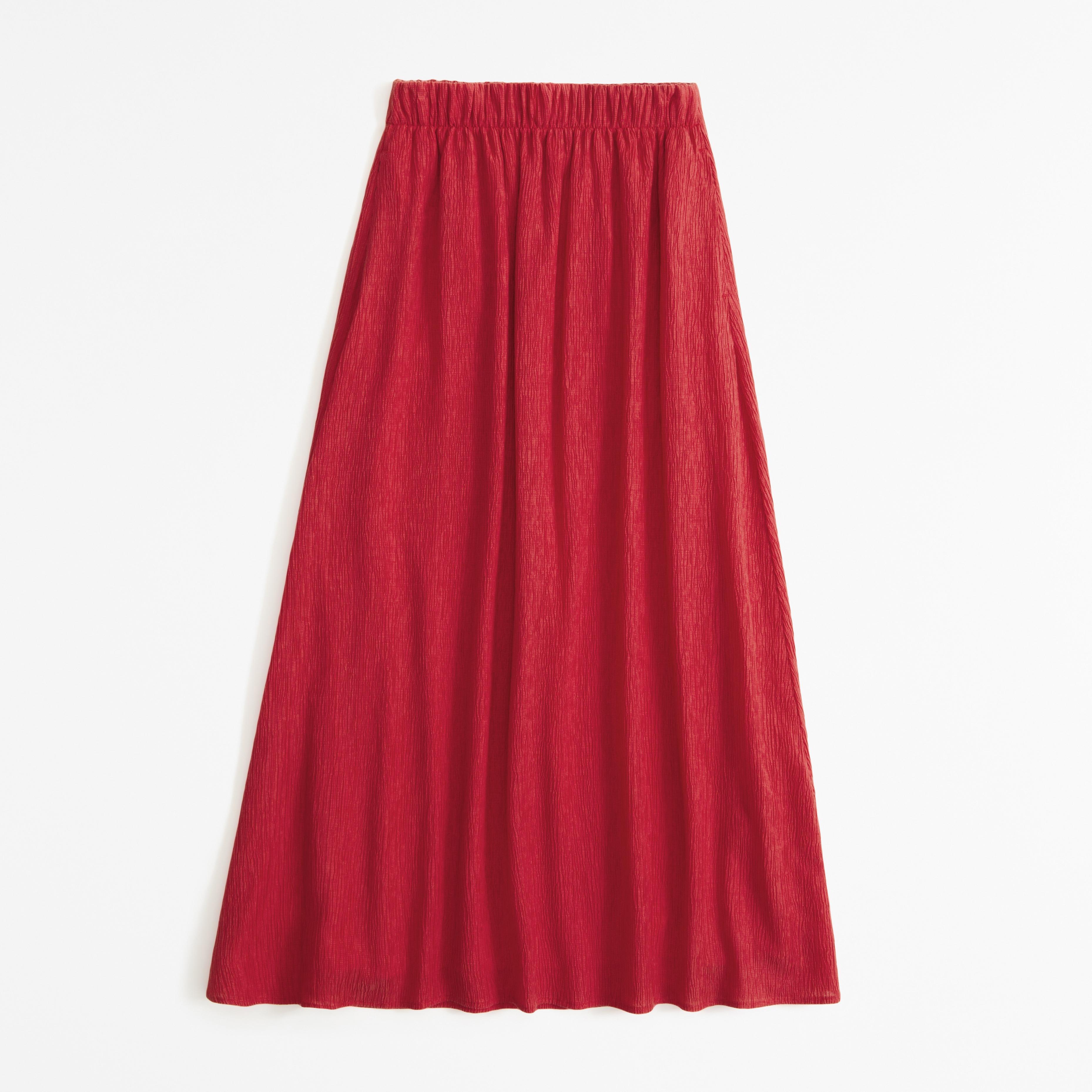 Crinkle Flowy Maxi Skirt Product Image