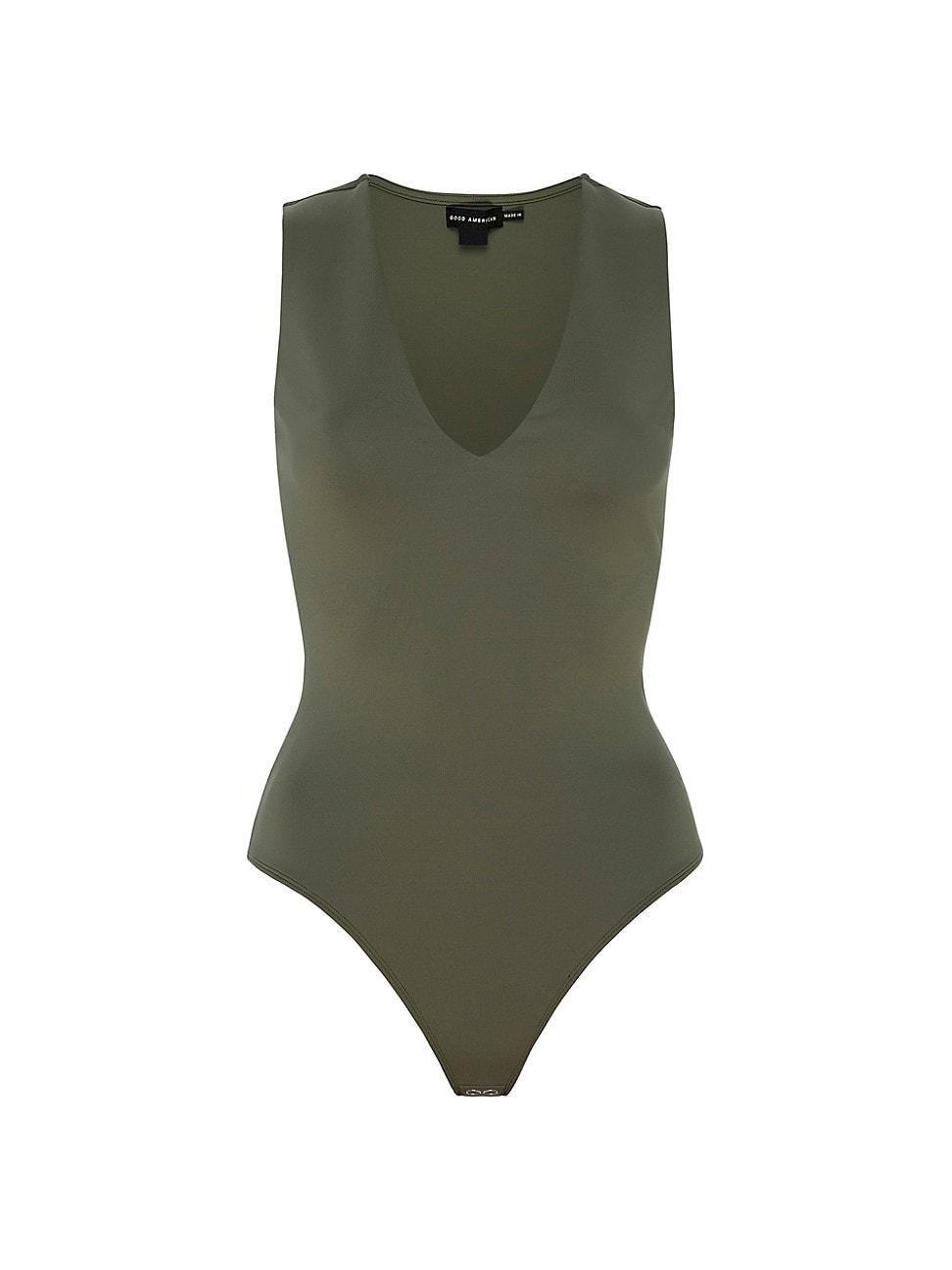 Womens Scuba Deep V-Tank Bodysuit Product Image