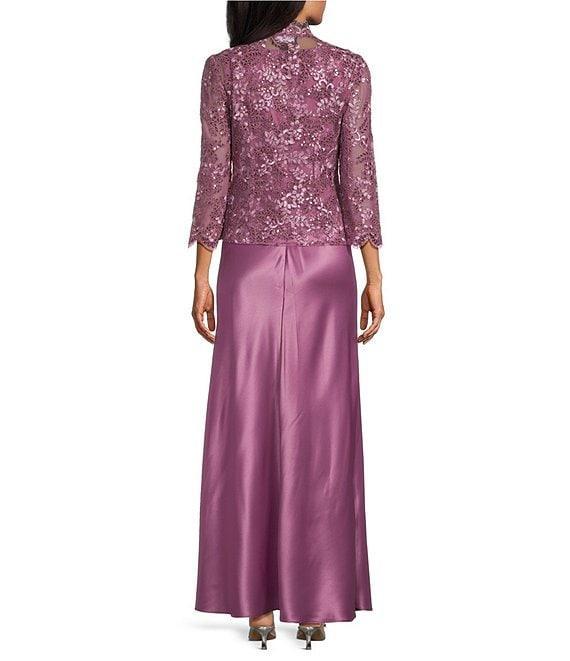 Alex Evenings Stretch Tulle Satin Jacket Dress Product Image