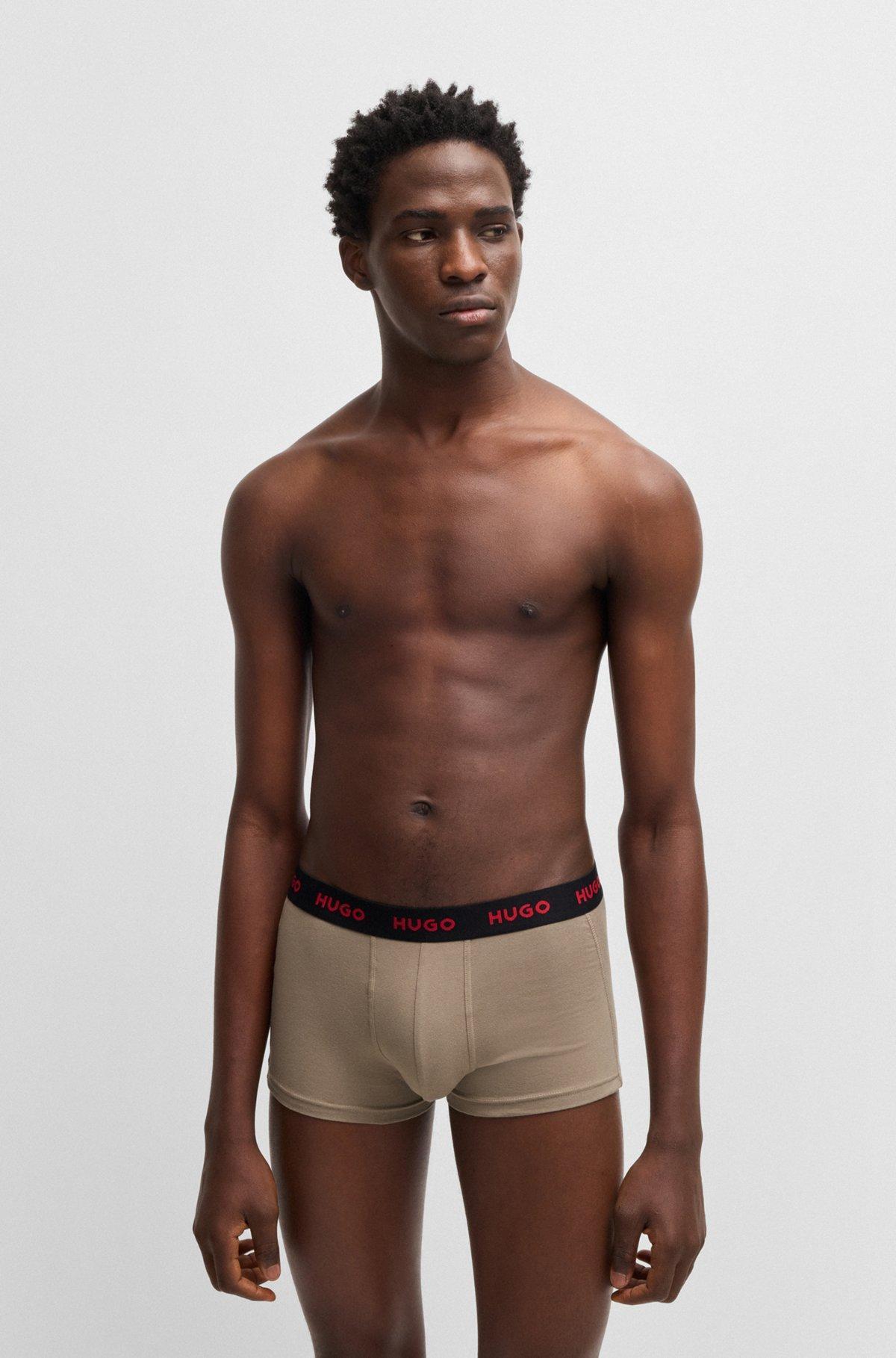 Three-pack of trunks in stretch cotton Product Image