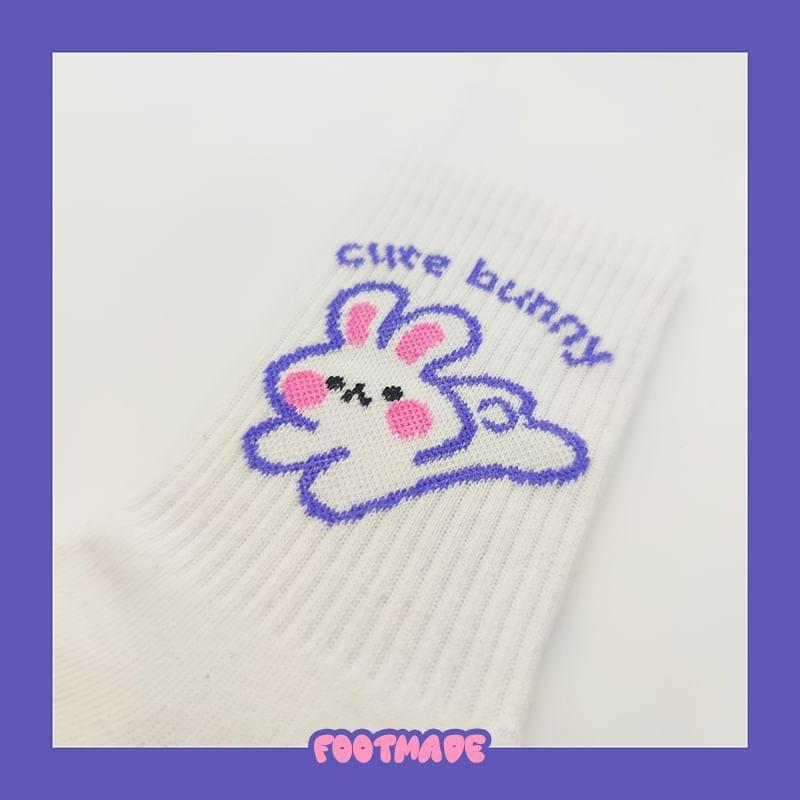 Rabbit Print Socks Product Image