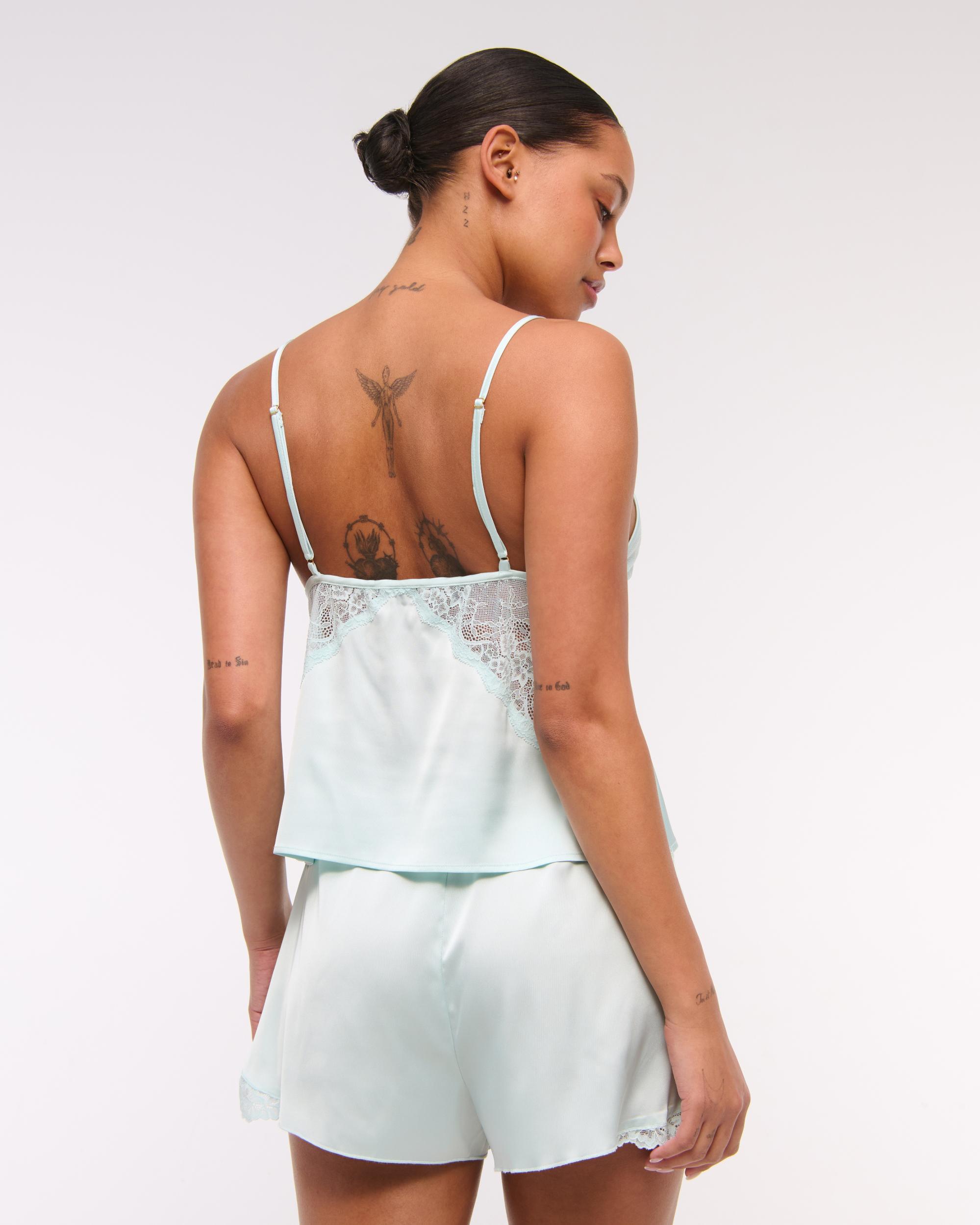 Sheer Lace and Satin Cami Product Image