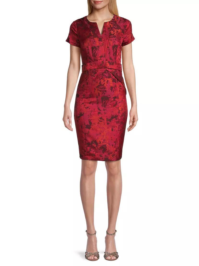 Jacquard Sheath Dress Product Image