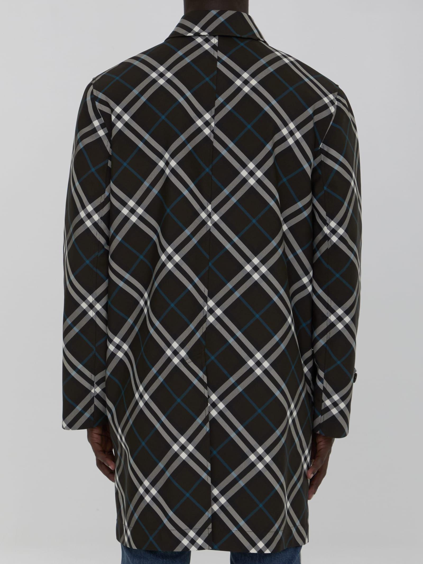 BURBERRY Check Medium Trench Coat In Brown Product Image