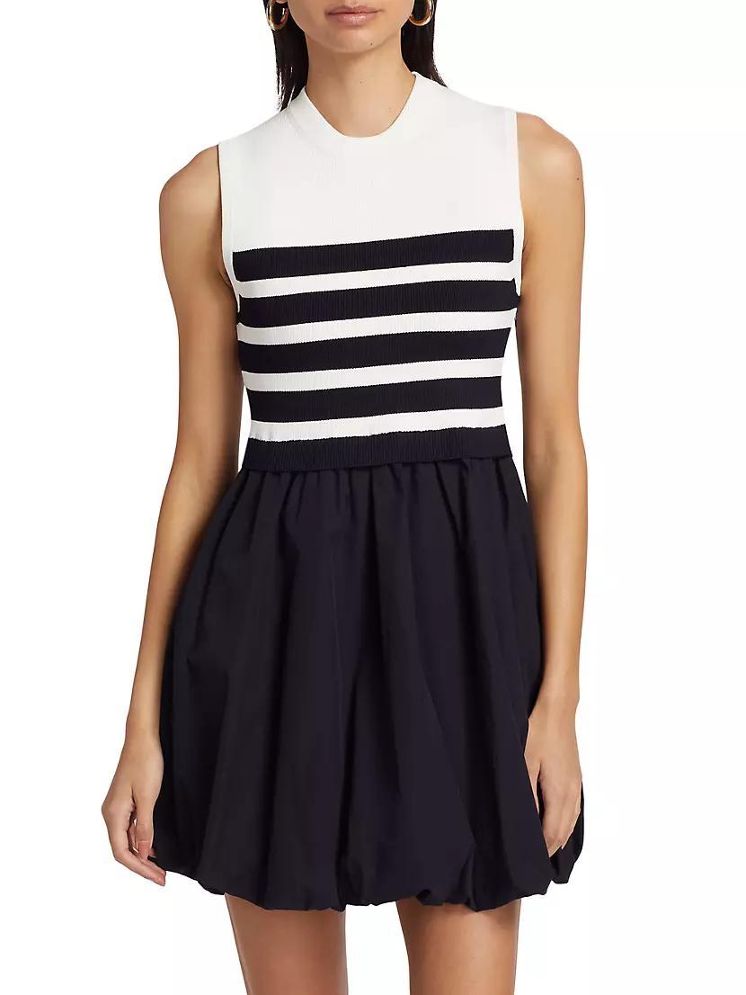 Josey Cotton-Blend Striped Minidress Product Image