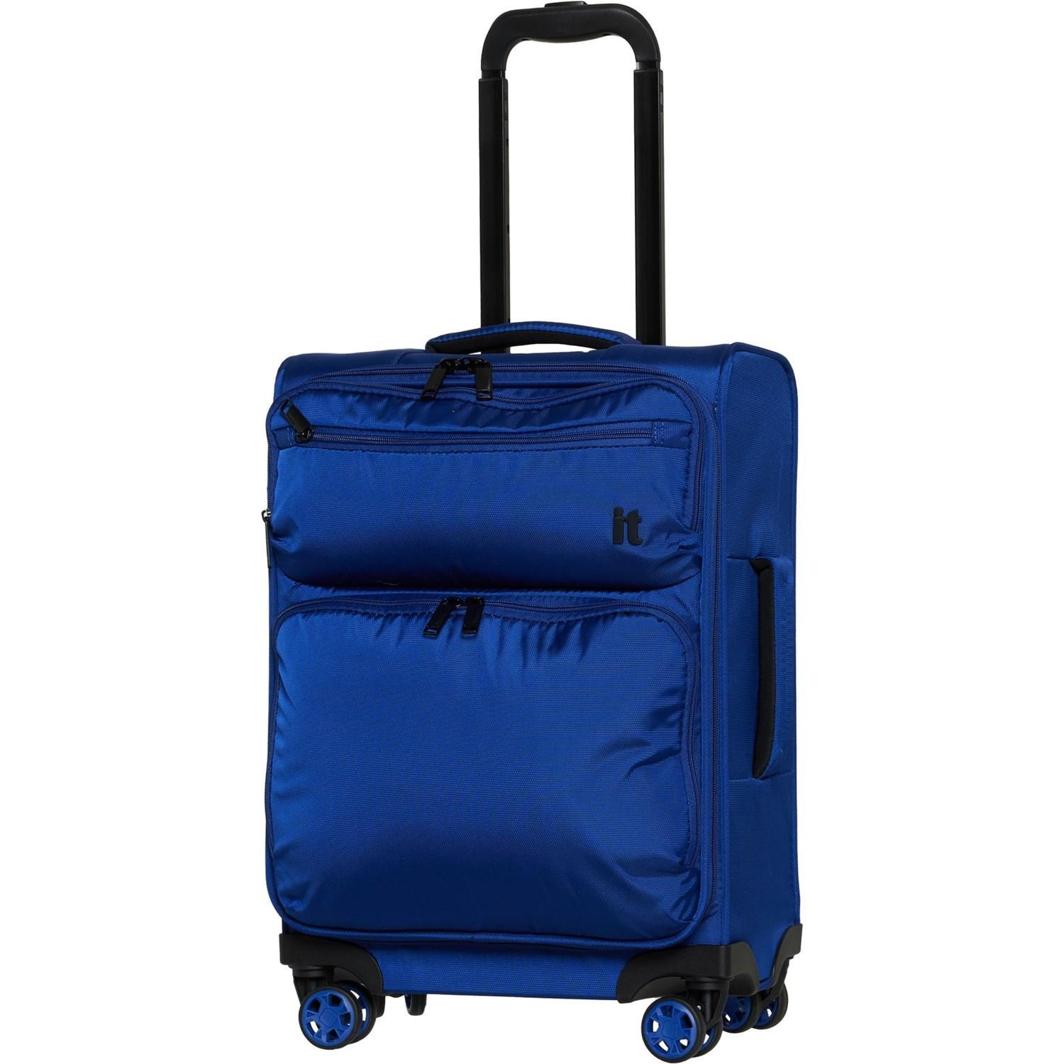 IT Luggage 20.9” Downtime Carry-On Spinner Suitcase - Softside, Sodalite Blue Product Image