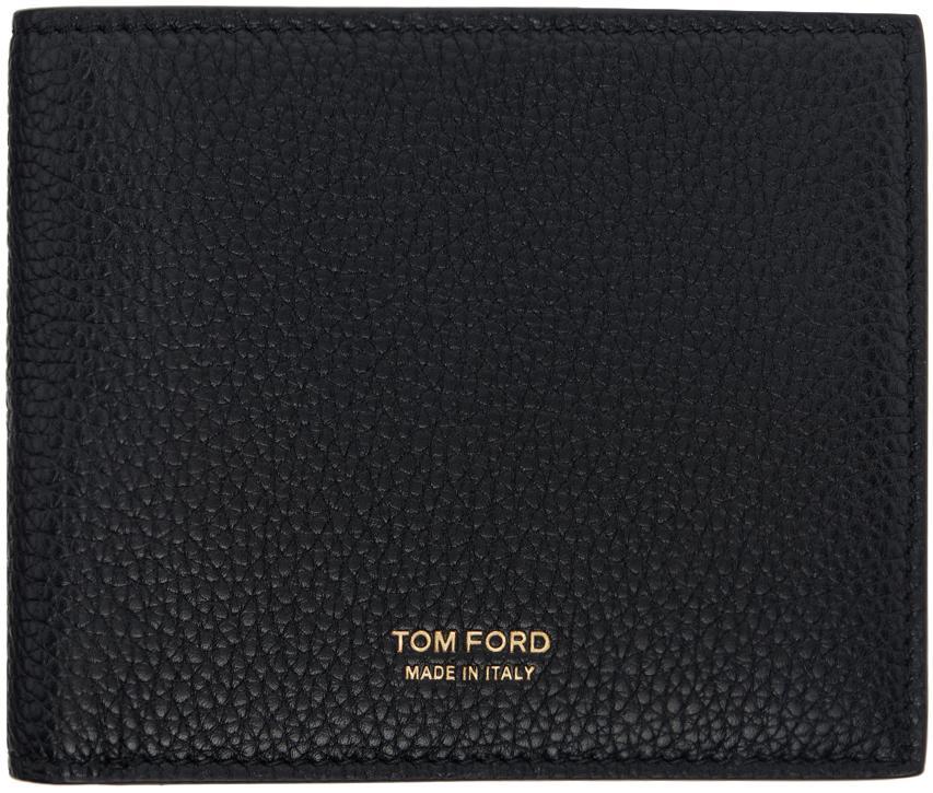 TOM FORD Black Grain Leather Classic Bifold Wallet Product Image