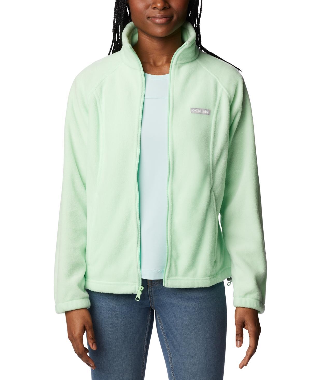 Women's Columbia Benton Springs Zip-Front Fleece Jacket, Size: XL, Salt Product Image