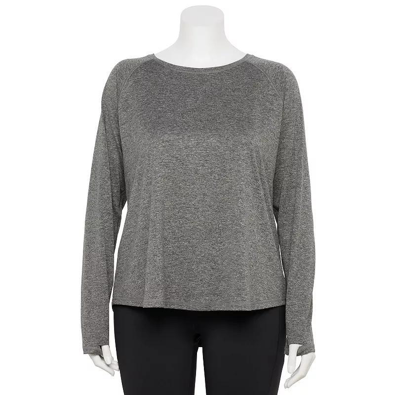 Plus Size Tek Gear Dry Tek Long Sleeve T-Shirt, Womens Product Image