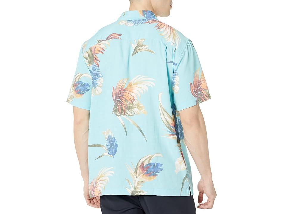 Quiksilver Waterman Rainbow Floral Short Sleeve Woven (Aquatic) Men's Clothing Product Image