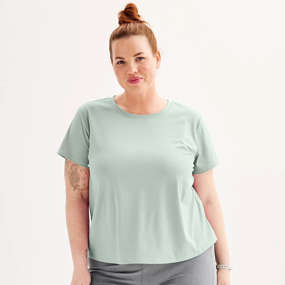 Plus Size Tek Gear® Essential Soft Tee, Women's, Size: 1XL, Ostego Bay Product Image