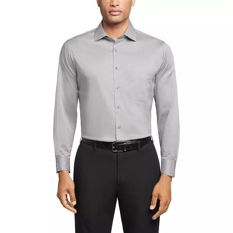 Men's Van Heusen Regular-Fit Ultra Wrinkle Free Dress Shirt, Size: XL-34/35, Gray Mist Product Image