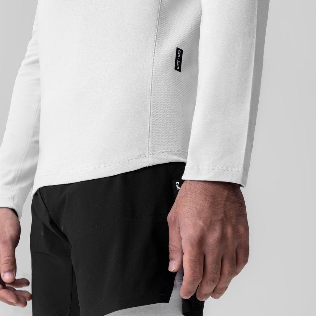 1058. Creora® Cotton Modal Long Sleeve - White Product Image