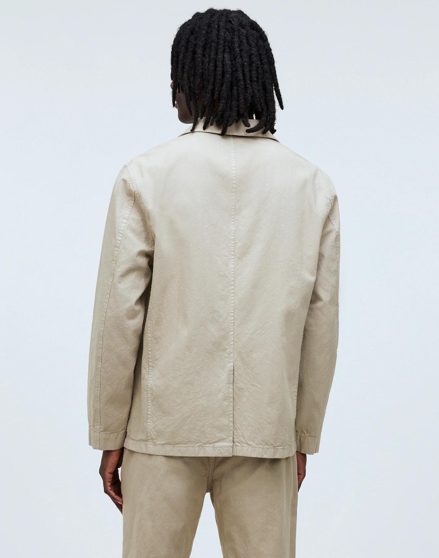 Cotton-Hemp Blend Unstructured Blazer Product Image