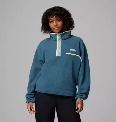 Columbia Womens Helvetia II Cropped Half Snap Fleece Pullover- Product Image
