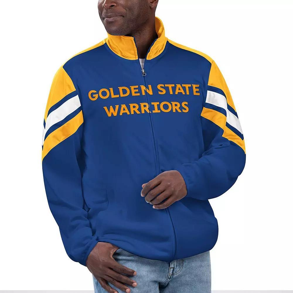 Men's G-III Sports by Carl Banks Royal Golden State Warriors Game Ball Full-Zip Track Jacket,  Product Image