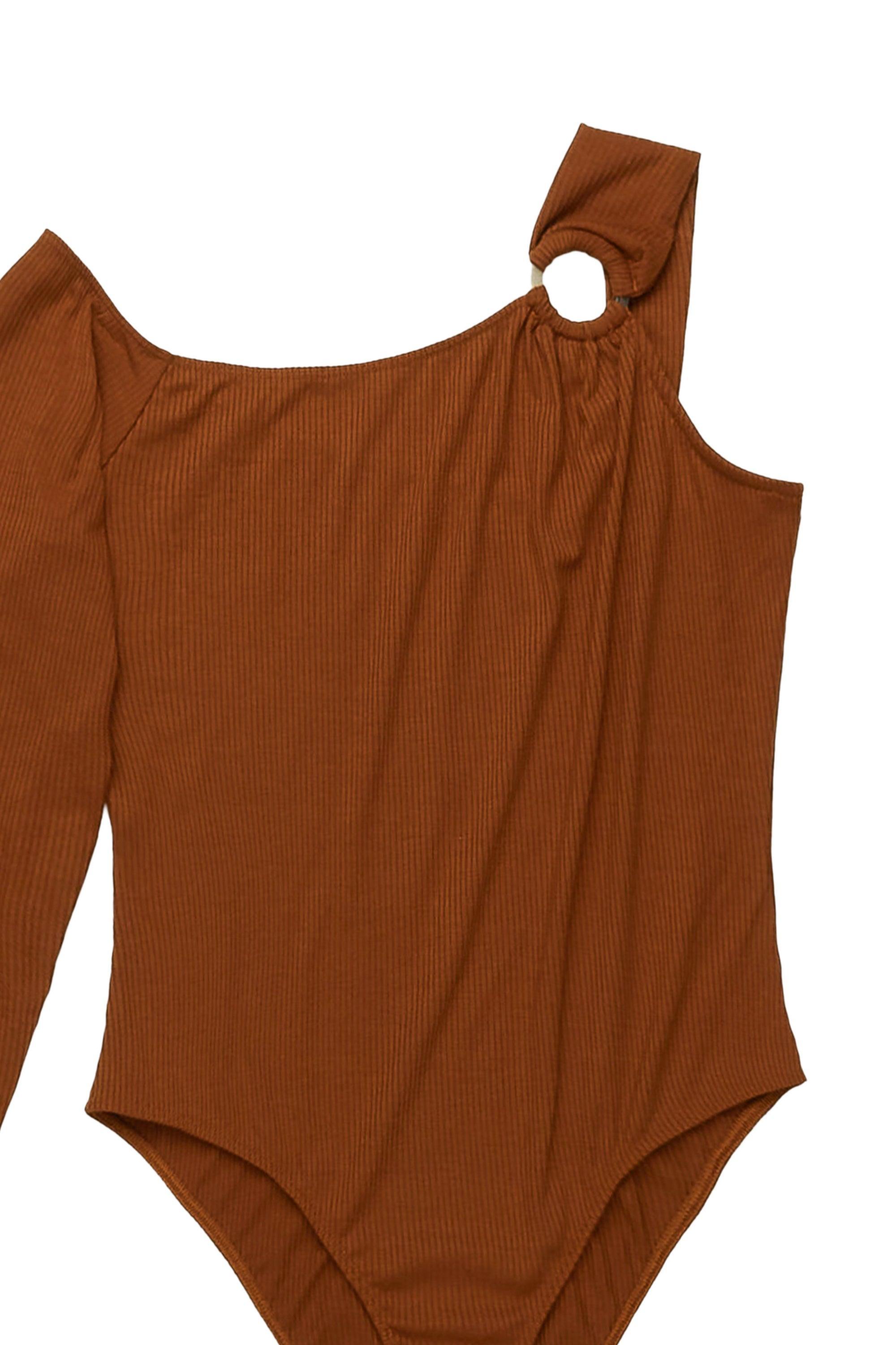 Kaley-C Bodysuit-Brown Female Product Image