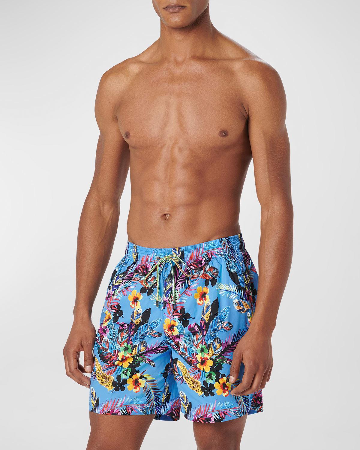 Mens Cosmo Floral Swim Trunks Product Image