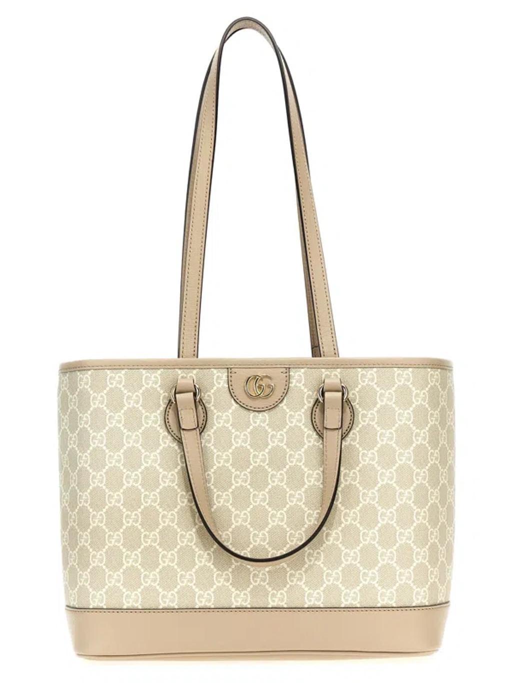 GUCCI Ophidia Small Shopping Bag In Cream Product Image